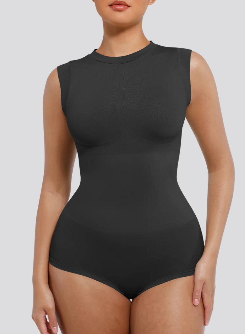 Body SculptPlus™ à Col Montant Sans Manches