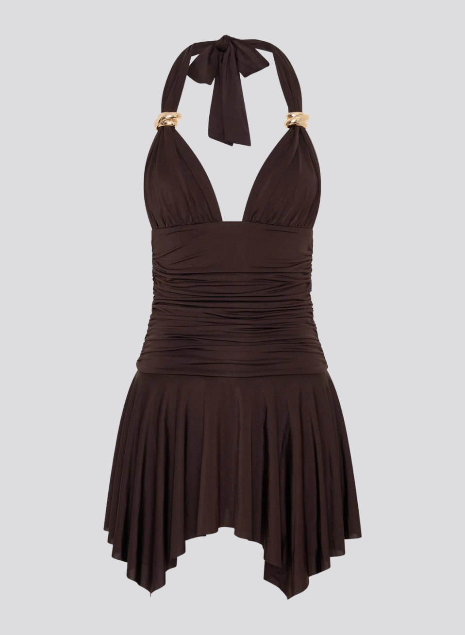 ROBE DROITE MOULANTE DOUBLÉE À DOS NU